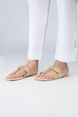 Button Down Pant - White